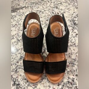 New Franco Sarto Black Sandals